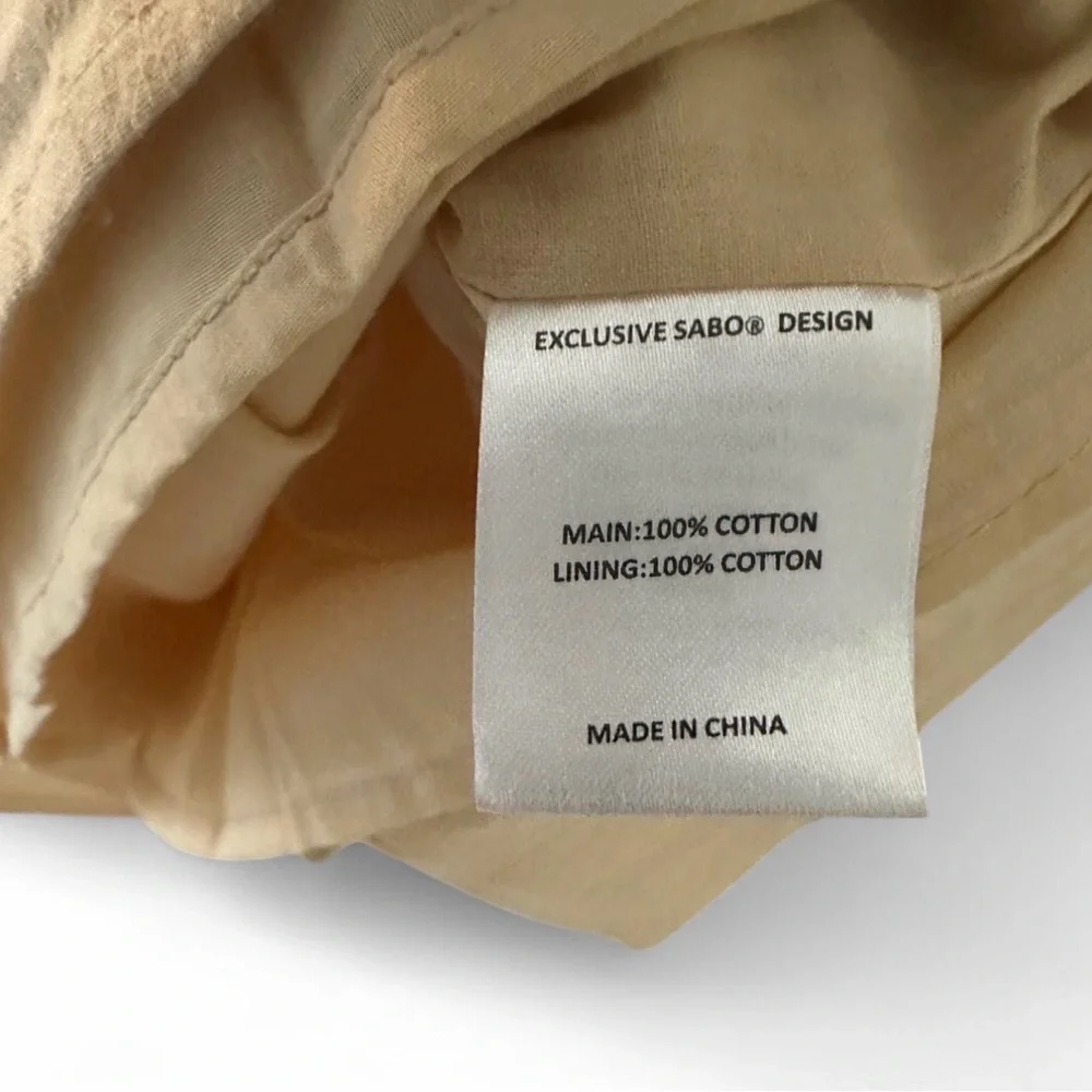 🆕 NWT! SABO Bandera strapless mini dress in beige - Picture 9 of 9